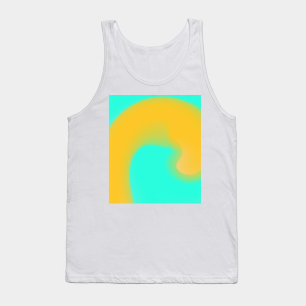 Green yellow watercolor art design Tank Top by Simplecooldesignss